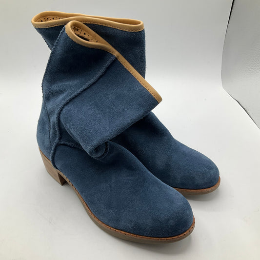 Boots Ankle Heels By Ugg In Blue, Size: 5.5