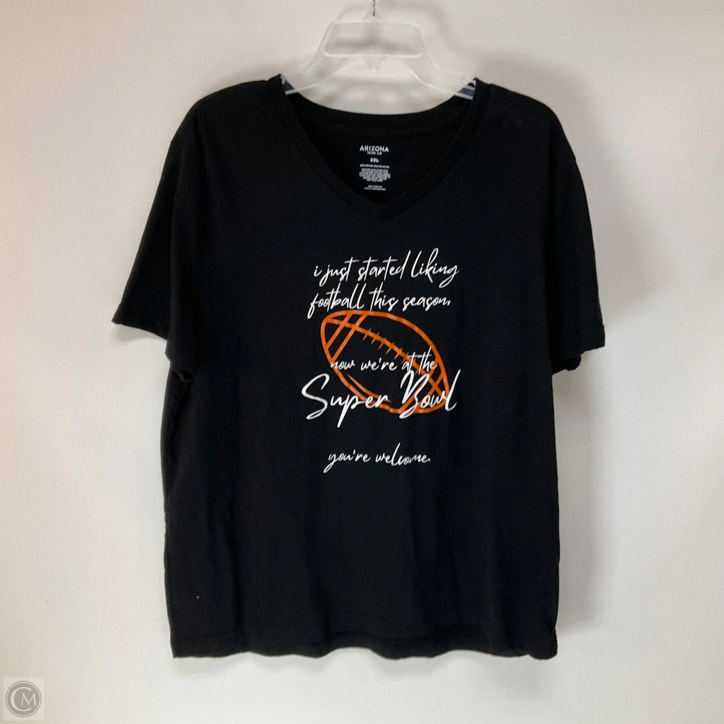 Top Short Sleeve By Arizona In Black, Size: 2x