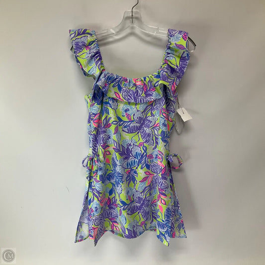 Dress Designer By Lilly Pulitzer In Blue & Green, Size: 0