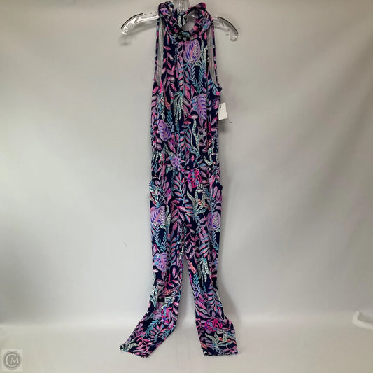 Jumpsuit Designer By Lilly Pulitzer In Blue & Pink, Size: Xxs