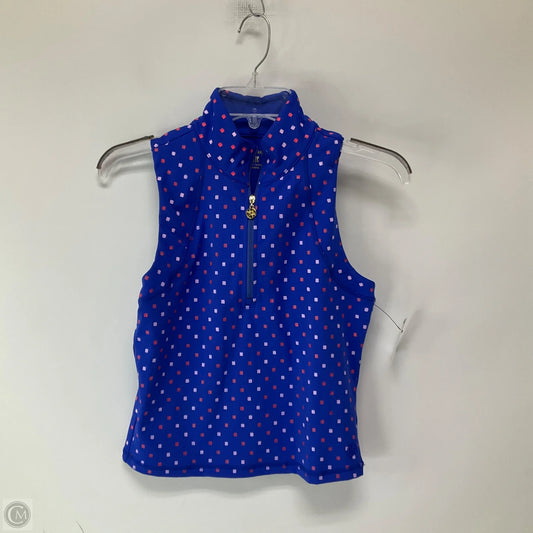 Top Sleeveless Designer By Lilly Pulitzer In Polkadot Pattern, Size: S