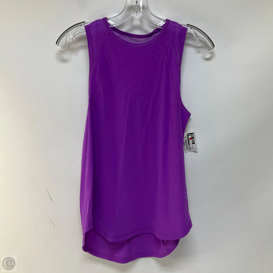 Athletic Tank Top By Lululemon In Purple, Size: 6