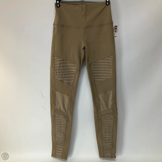Athletic Leggings By Alo In Tan, Size: M