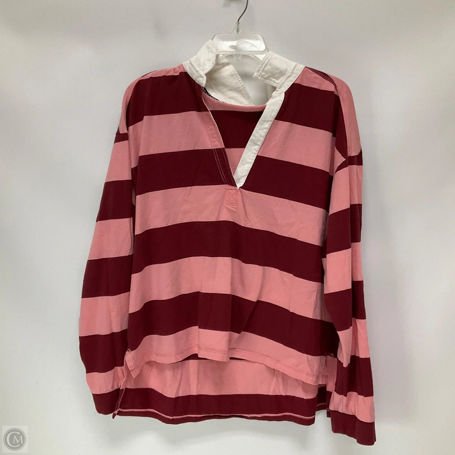 Top Long Sleeve By Pilcro In Red, Size: L