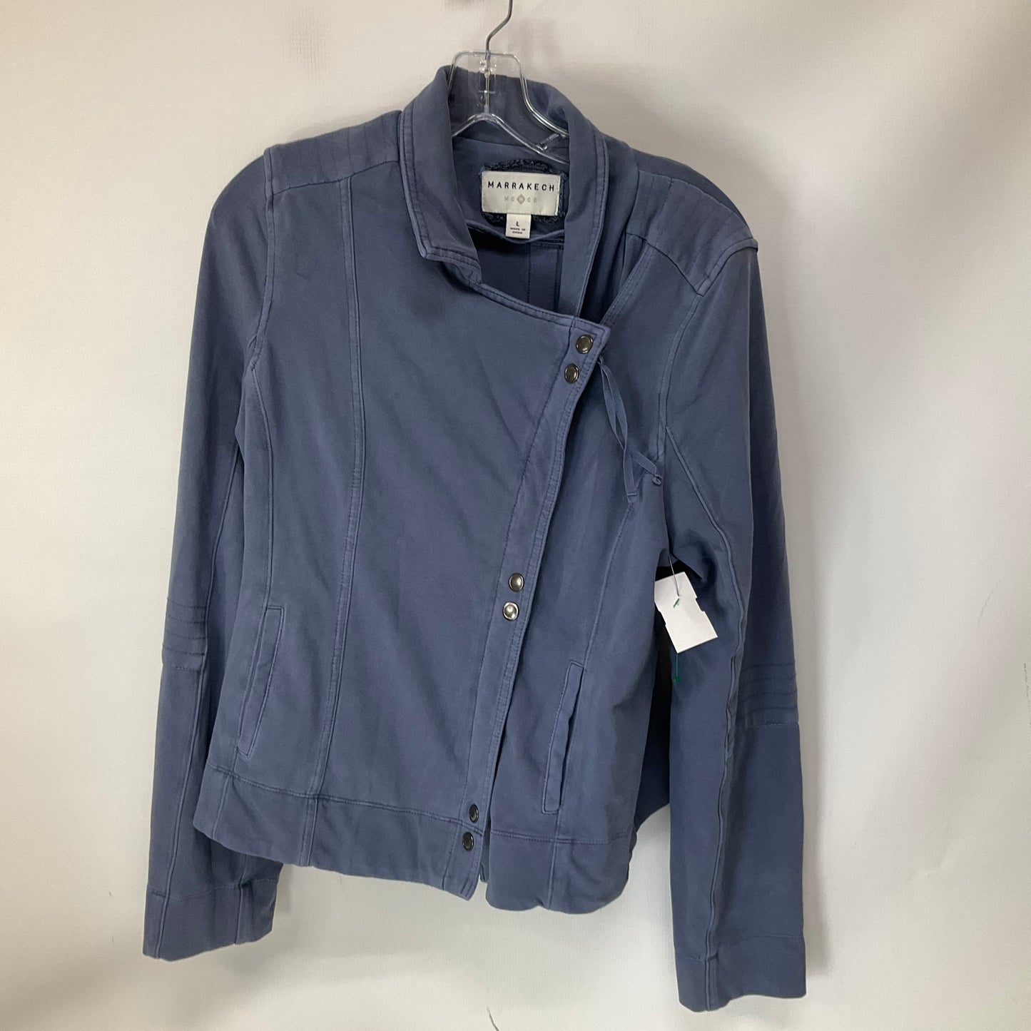 Jacket Moto By Marrakech In Blue, Size: L