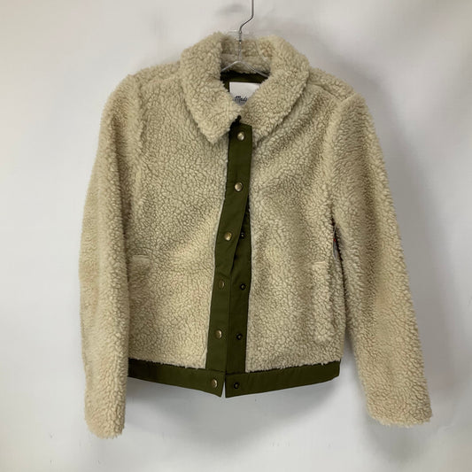 Jacket Faux Fur & Sherpa By Madewell In Green, Size: Xs