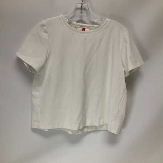 Top Short Sleeve By Spanx In White, Size: M