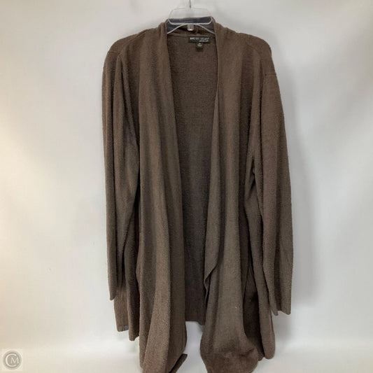 Sweater Cardigan By Barefoot Dreams In Brown, Size: 3x
