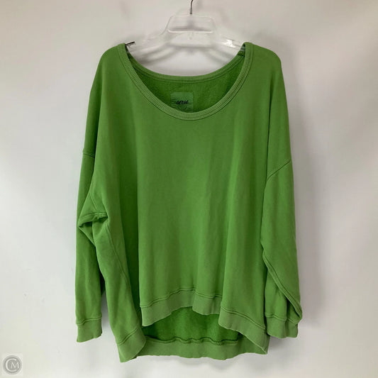 Top Long Sleeve By Aerie In Green, Size: L