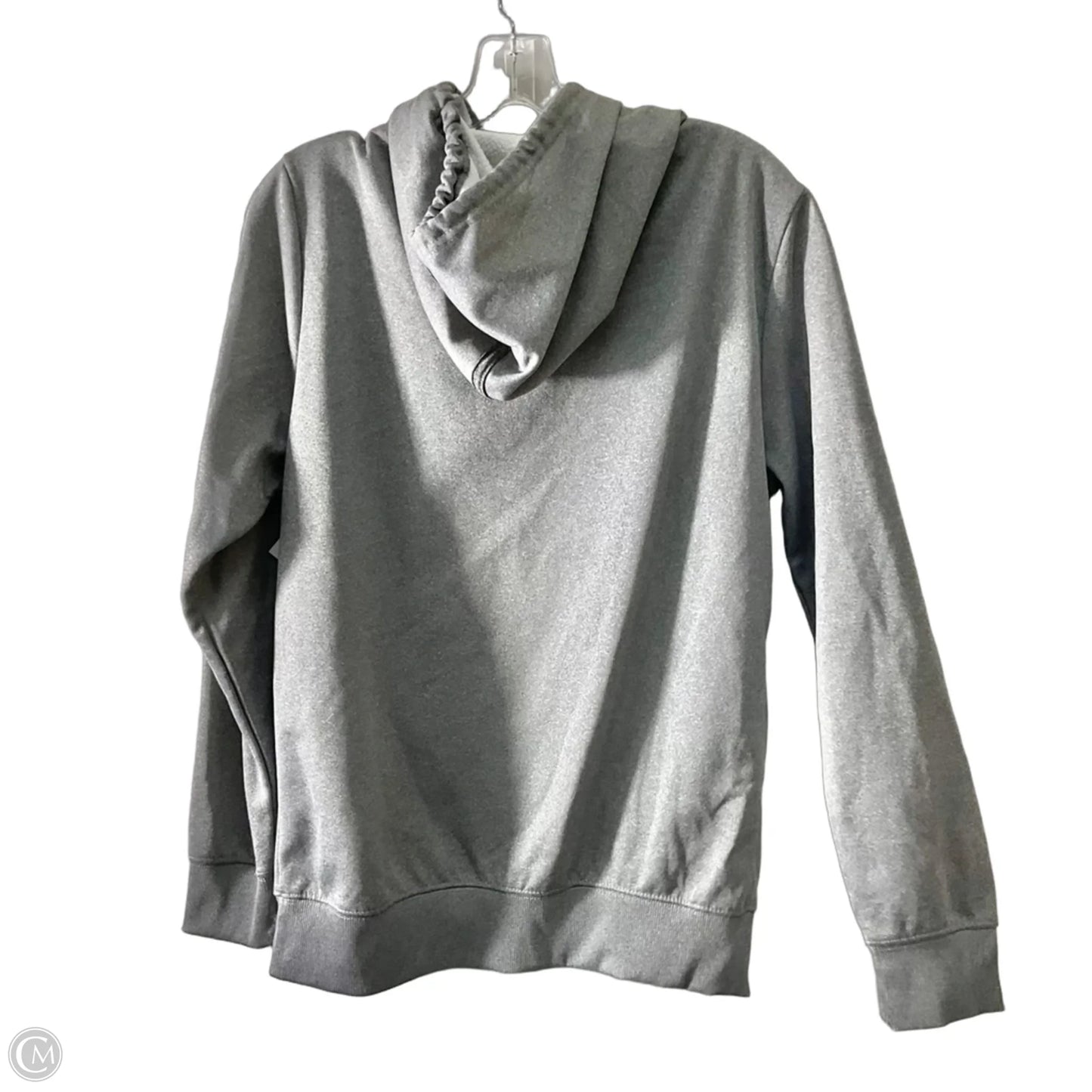 Athletic Top Long Sleeve Hoodie By Nfl In Grey, Size: S