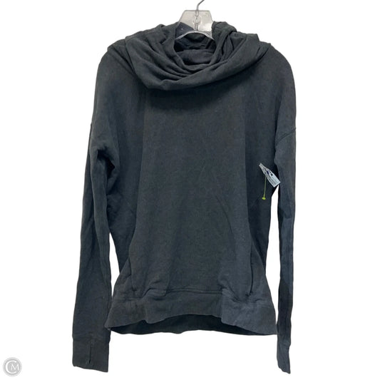 Athletic Top Long Sleeve Hoodie By Lululemon In Grey, Size: M
