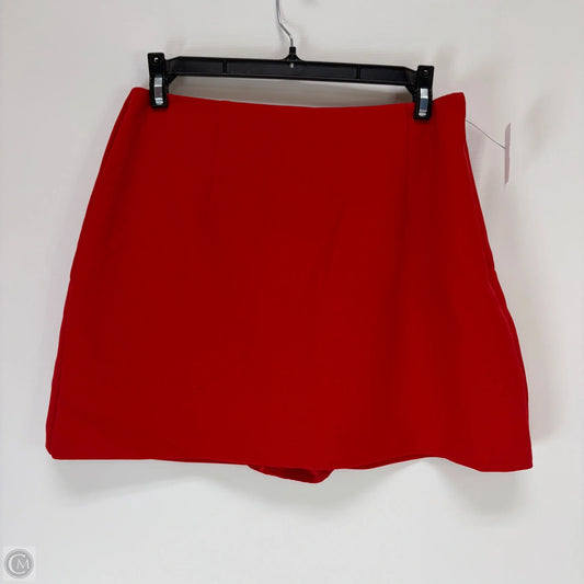Skort By Abercrombie And Fitch In Red, Size: M