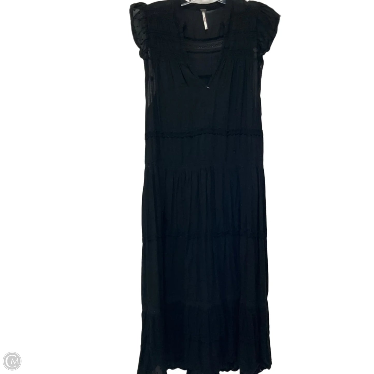 Dress Casual Maxi By Free People In Black, Size: Xs