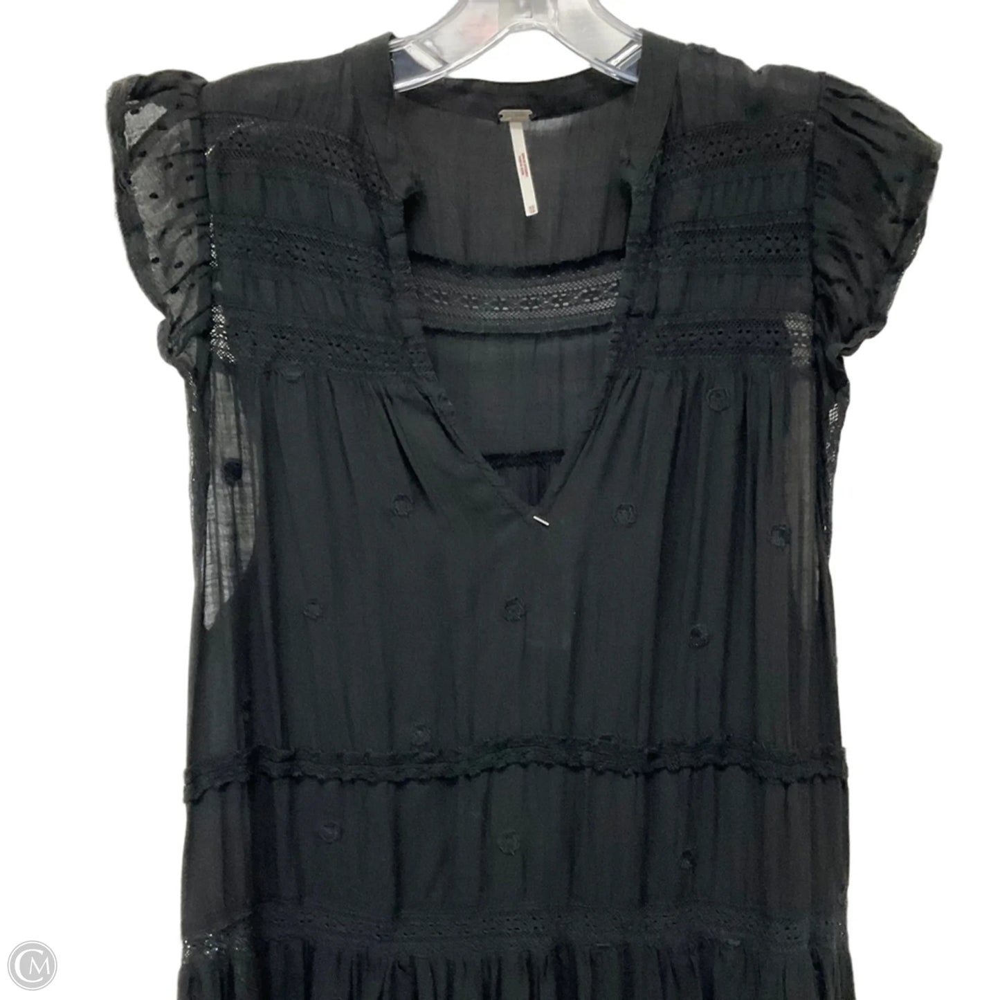 Dress Casual Maxi By Free People In Black, Size: Xs