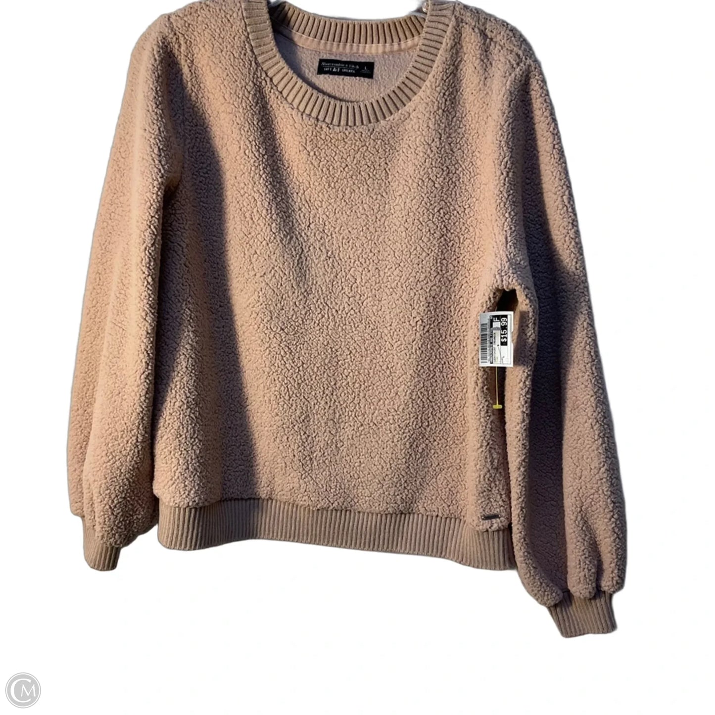 Sweatshirt Crewneck By Abercrombie And Fitch In Pink, Size: L