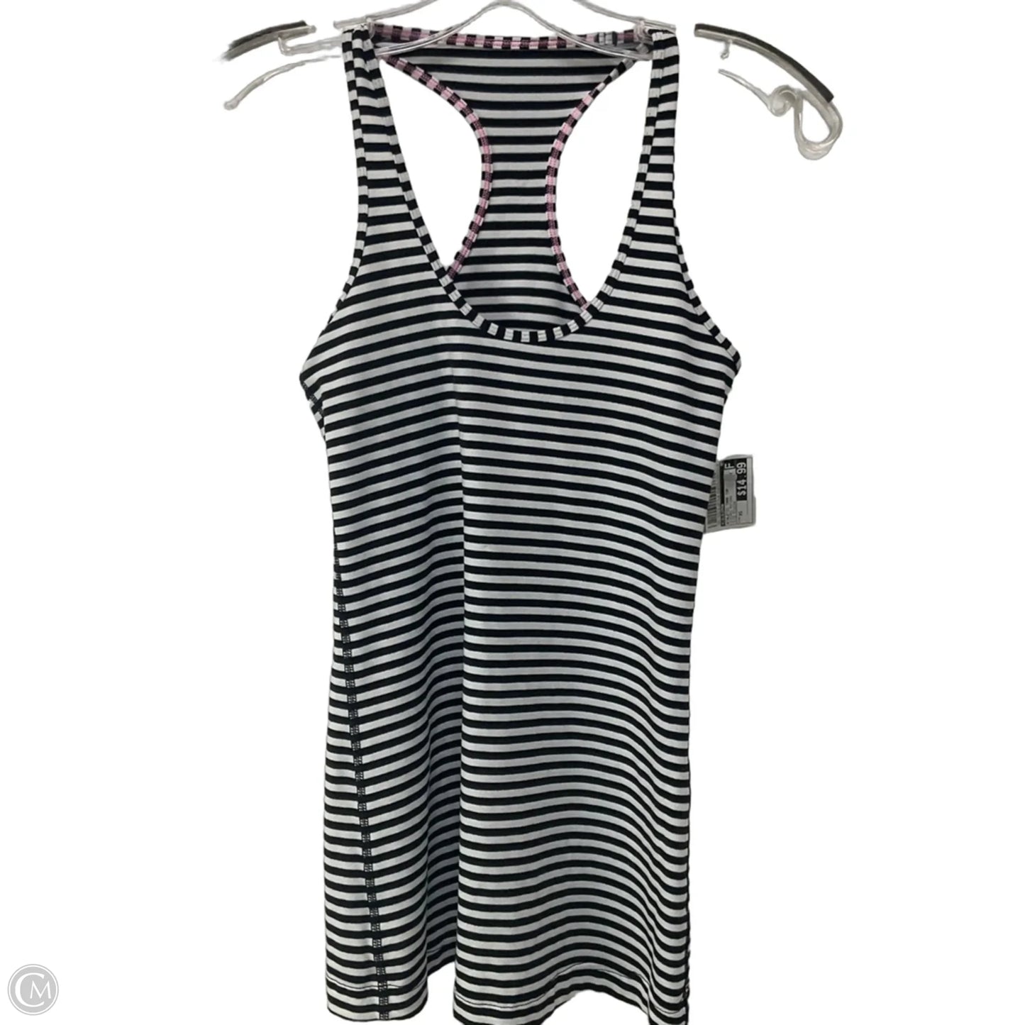 Athletic Tank Top By Lululemon In Striped Pattern, Size: Xs