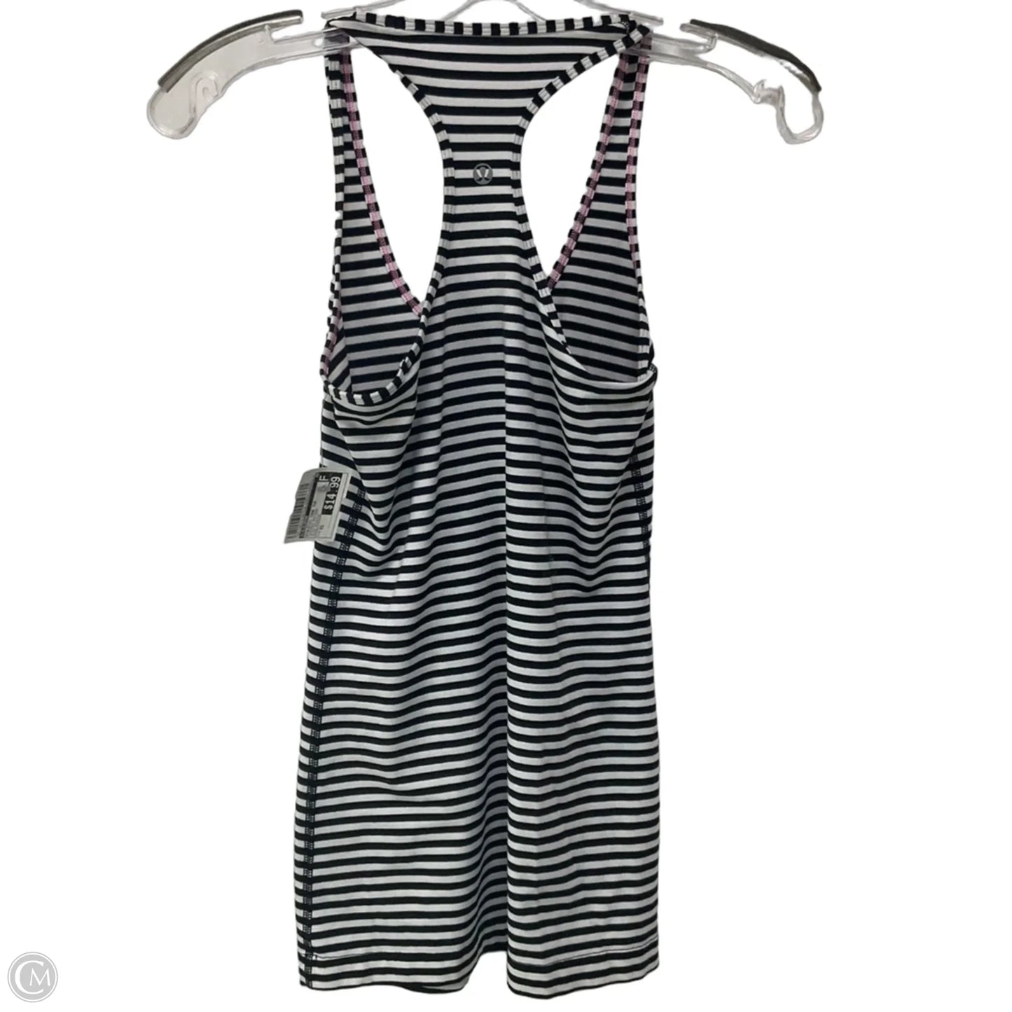 Athletic Tank Top By Lululemon In Striped Pattern, Size: Xs