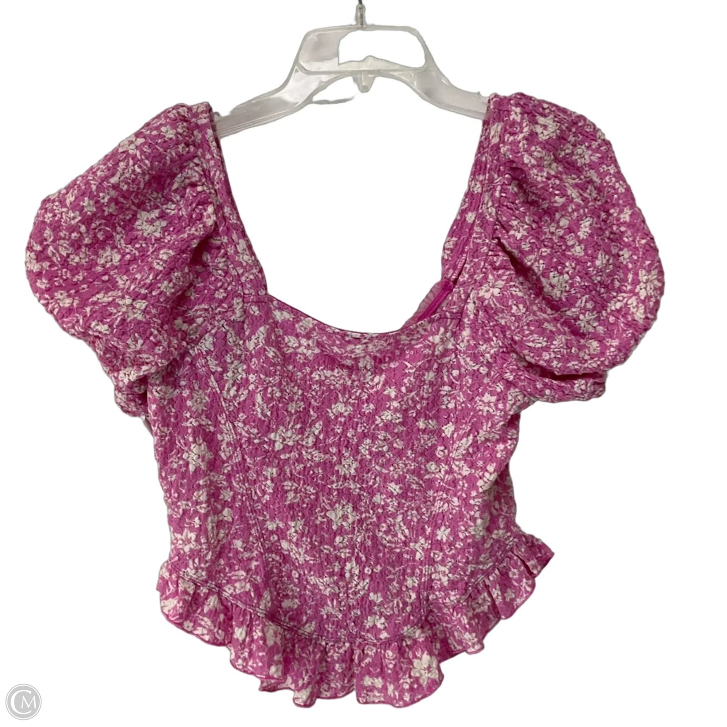 Top Short Sleeve By Free People In Pink, Size: M