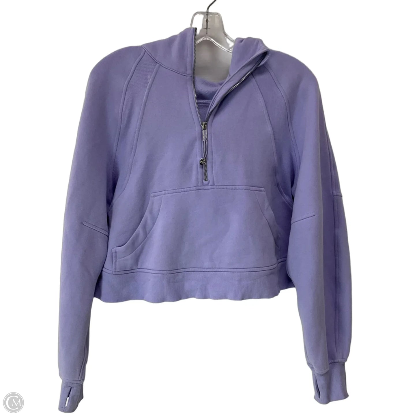 Athletic Sweatshirt Hoodie By Lululemon In Purple, Size: Xs