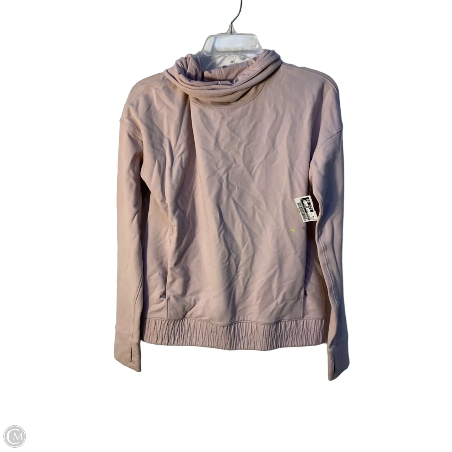 Athletic Top Long Sleeve Collar By Lululemon In Pink, Size: 6