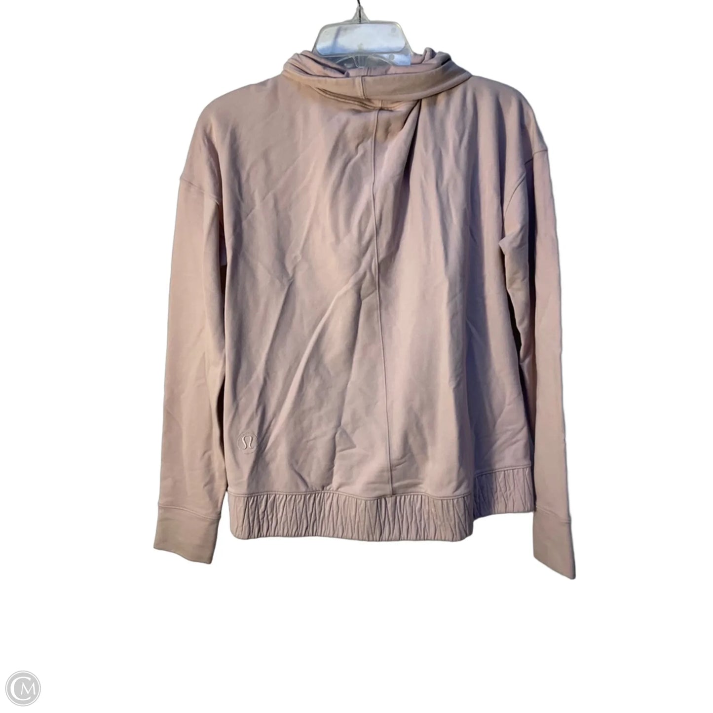 Athletic Top Long Sleeve Collar By Lululemon In Pink, Size: 6