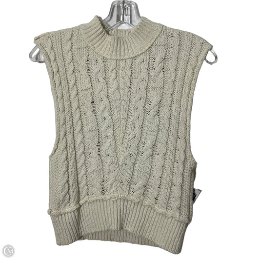 Vest Sweater By Free People In Cream, Size: S