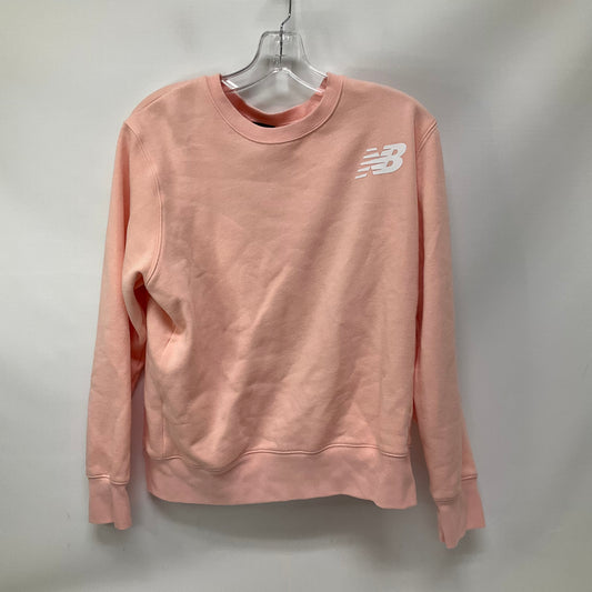 Athletic Sweatshirt Crewneck By New Balance In Pink, Size: L