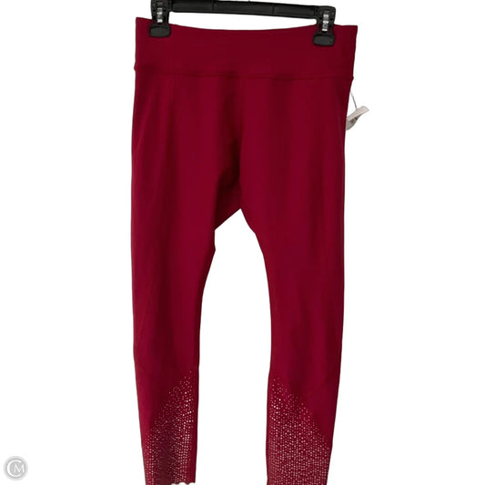 Athletic Leggings By Lululemon In Red, Size: 8
