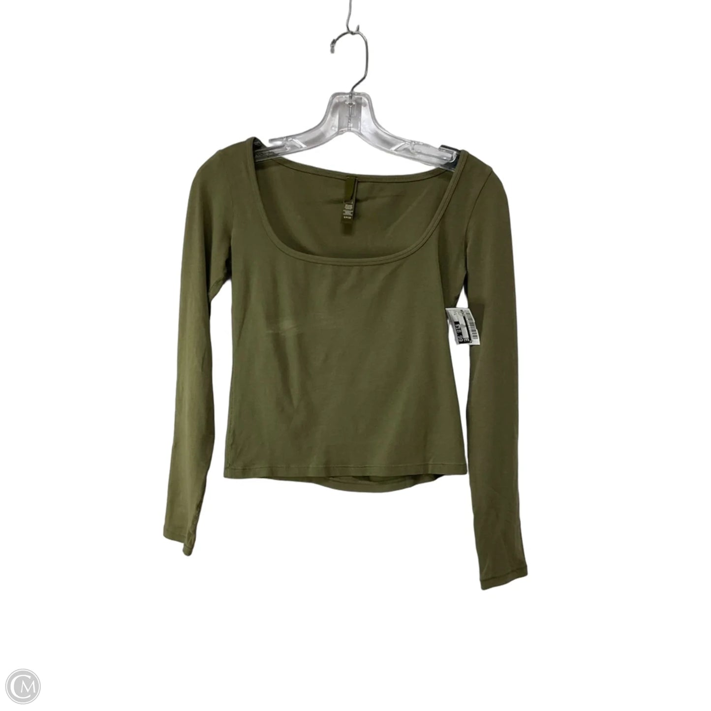 Top Long Sleeve By Skims In Green, Size: S