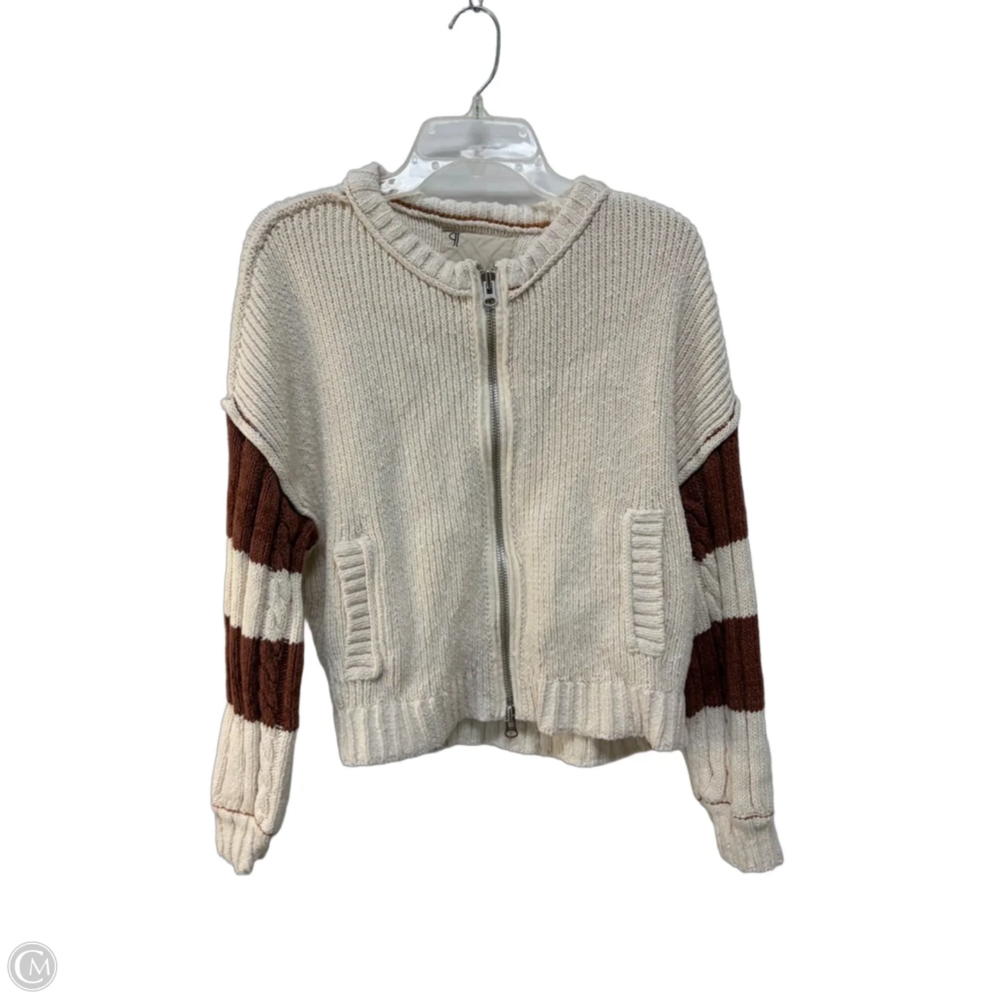 Sweater Cardigan By Pilcro In Animal Print, Size: M