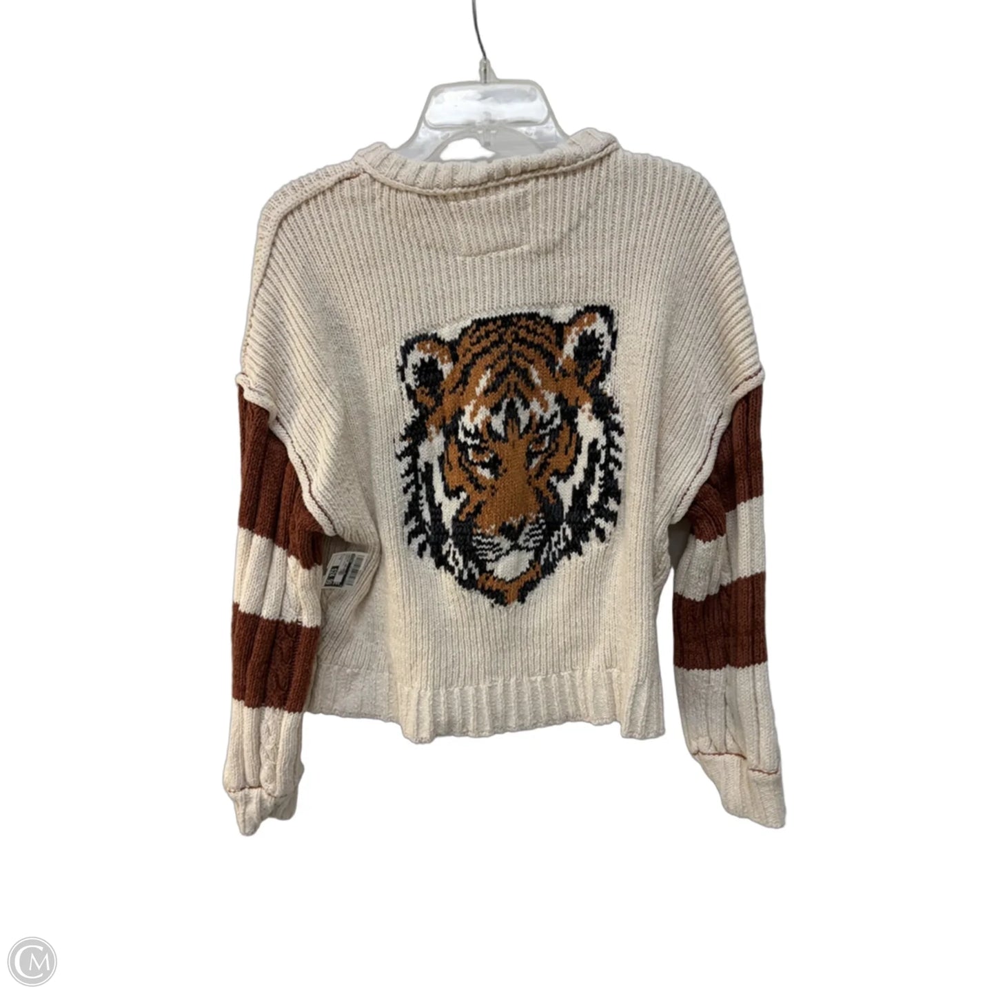Sweater Cardigan By Pilcro In Animal Print, Size: M