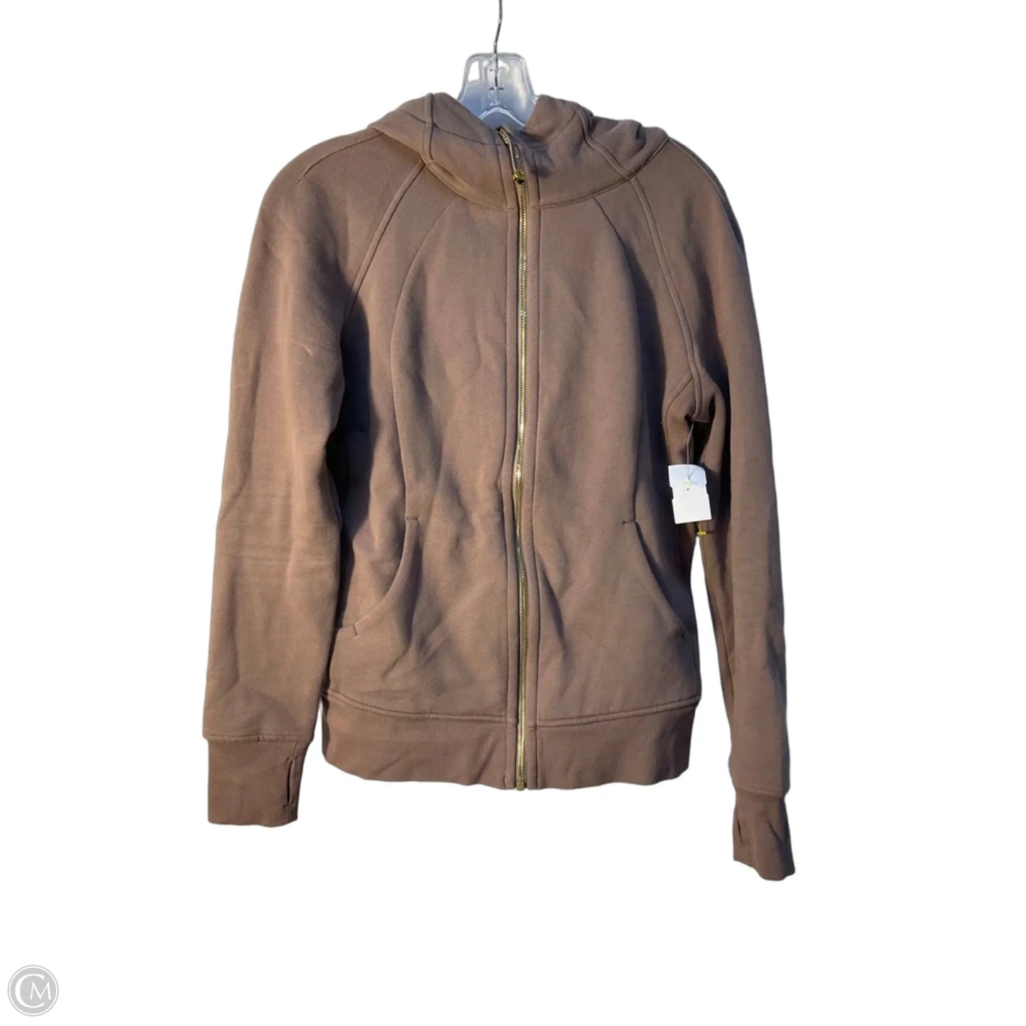 Athletic Jacket By Lululemon In Brown, Size: 8
