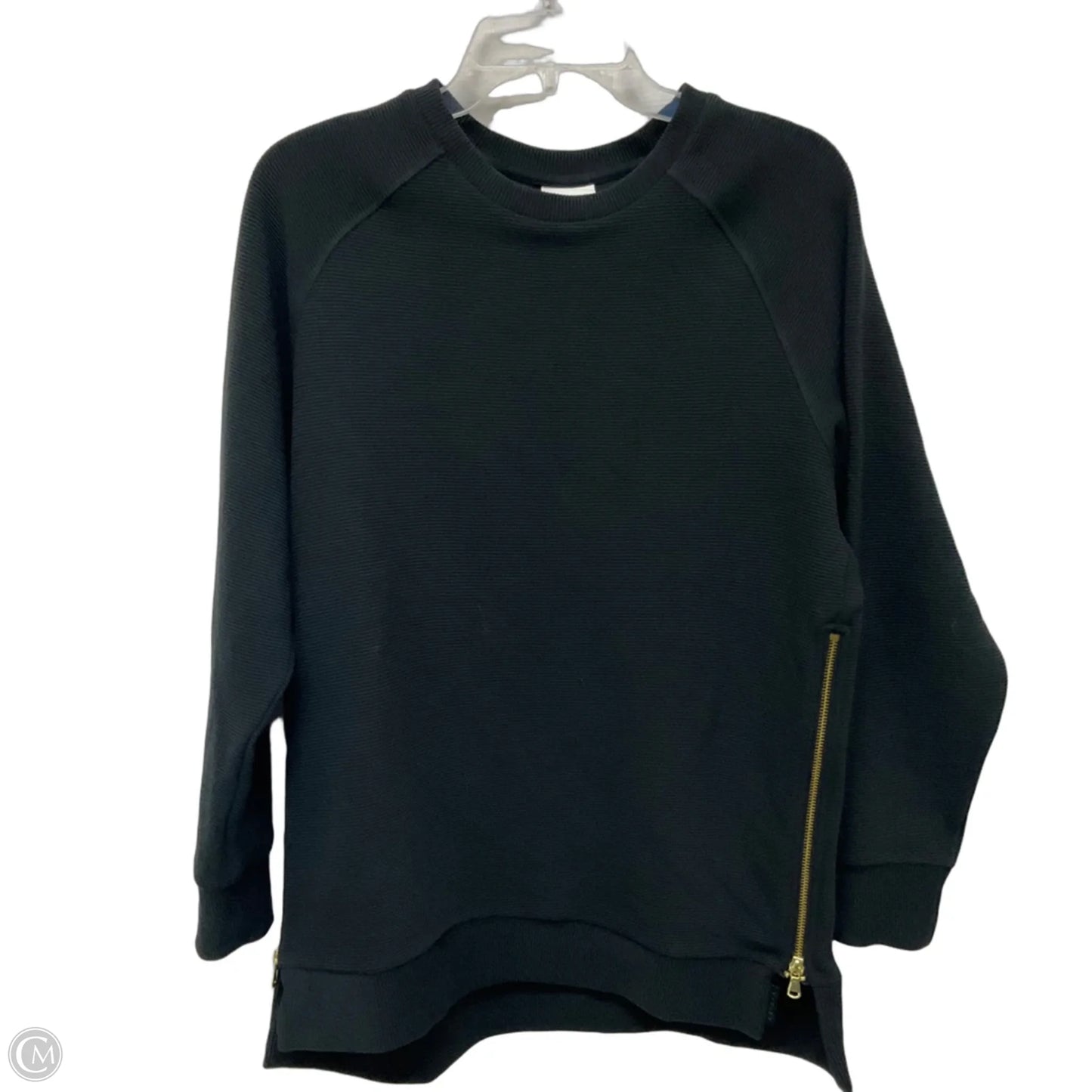 Athletic Sweatshirt Crewneck By Varley In Black, Size: M