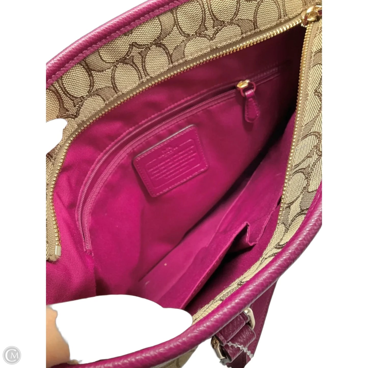 Handbag Designer By Coach, Size: Medium