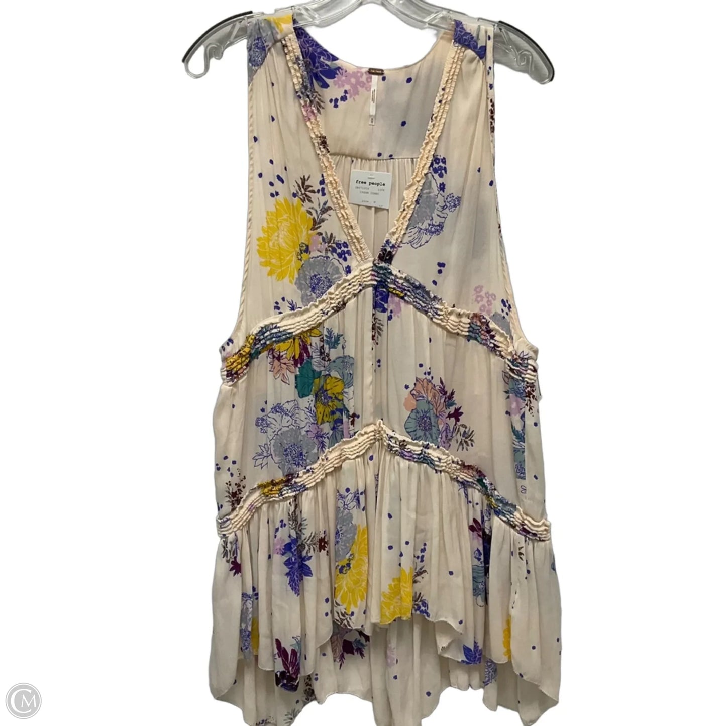 Tunic Sleeveless By Free People In Floral Print, Size: M