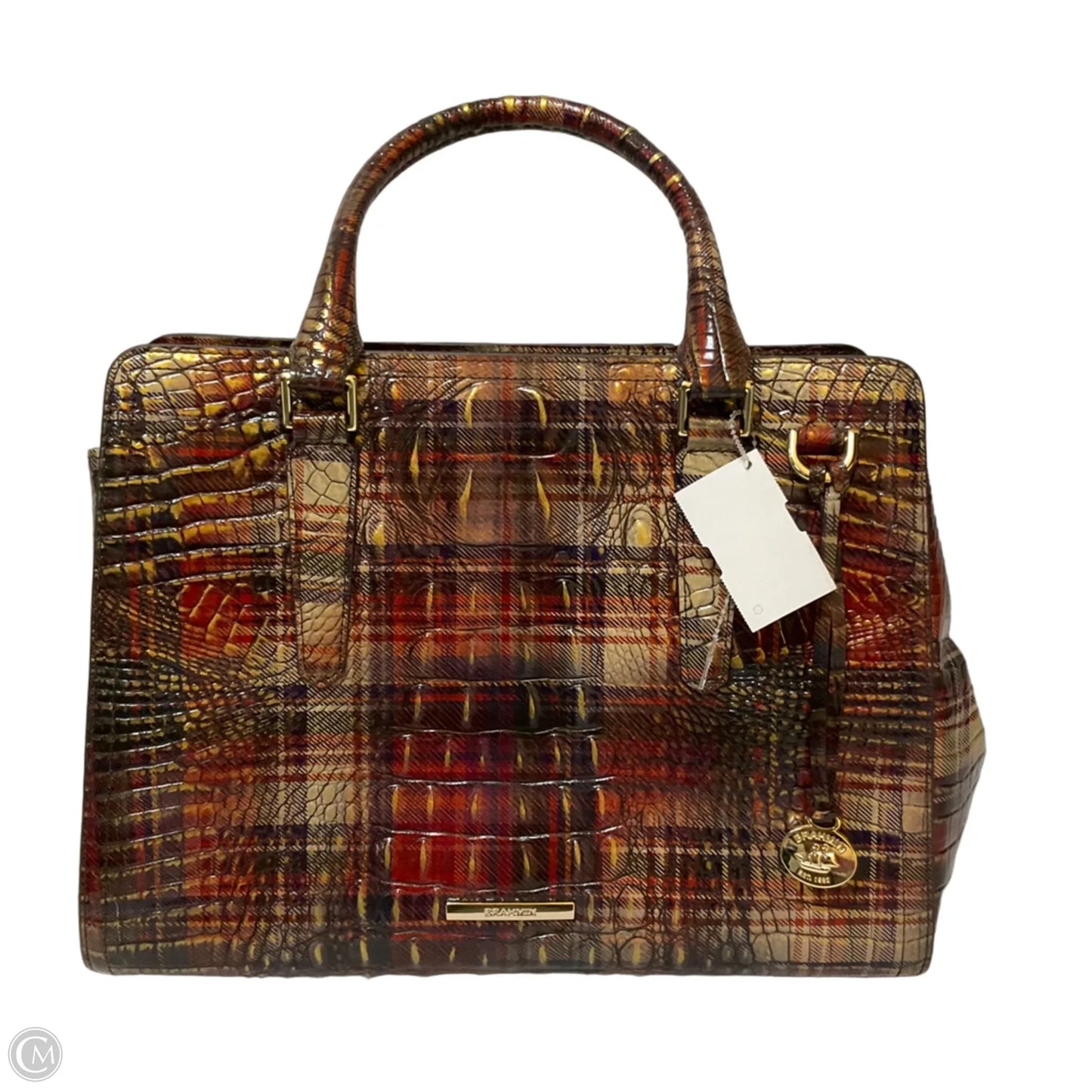 Handbag Designer By Brahmin, Size: Medium