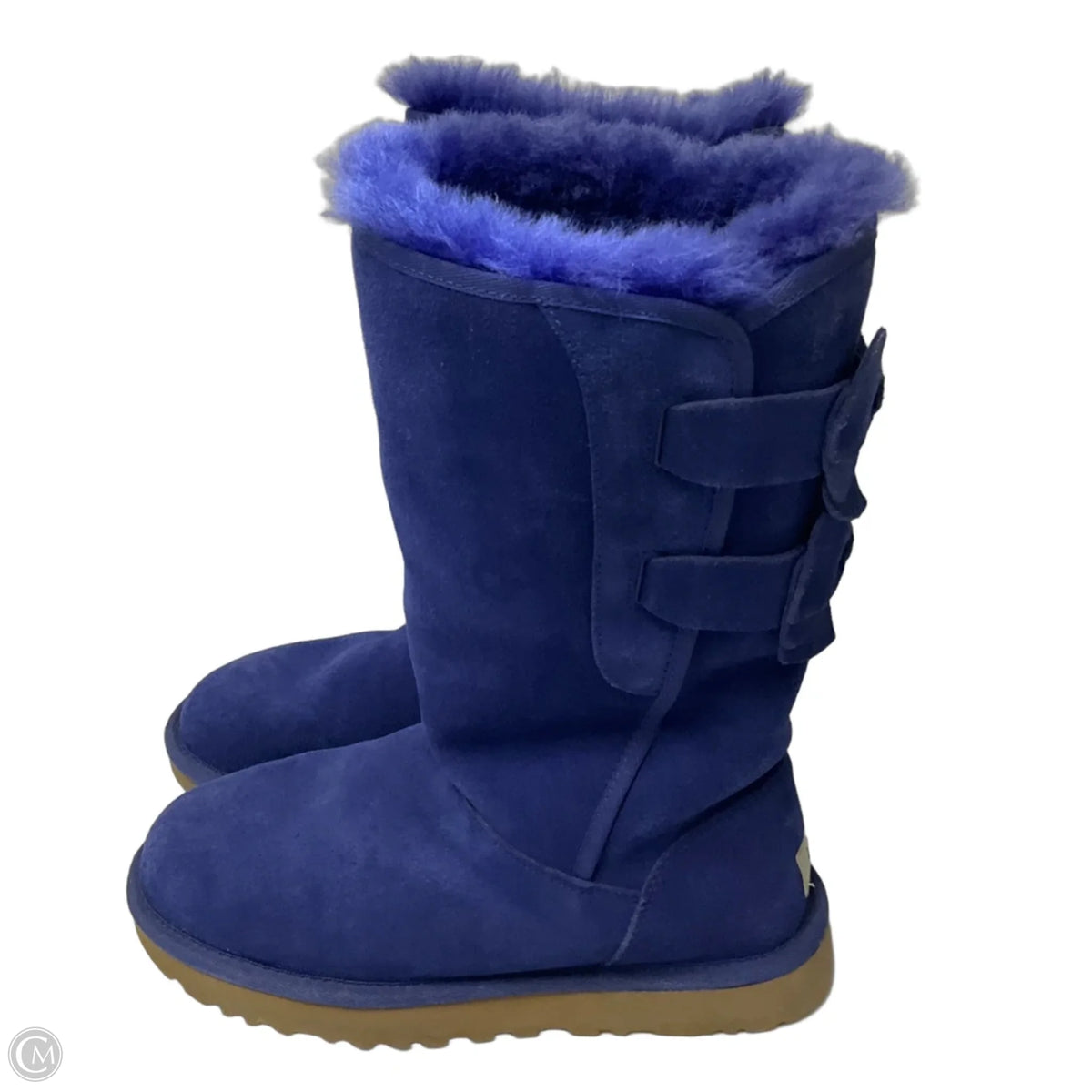 Boots Designer By Ugg In Blue, Size: 7