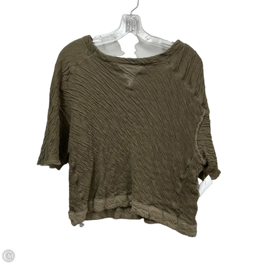 Top Short Sleeve By Free People In Brown, Size: Xl