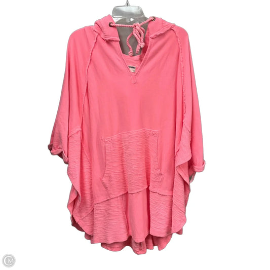 Sweatshirt Hoodie By We The Free In Pink, Size: M