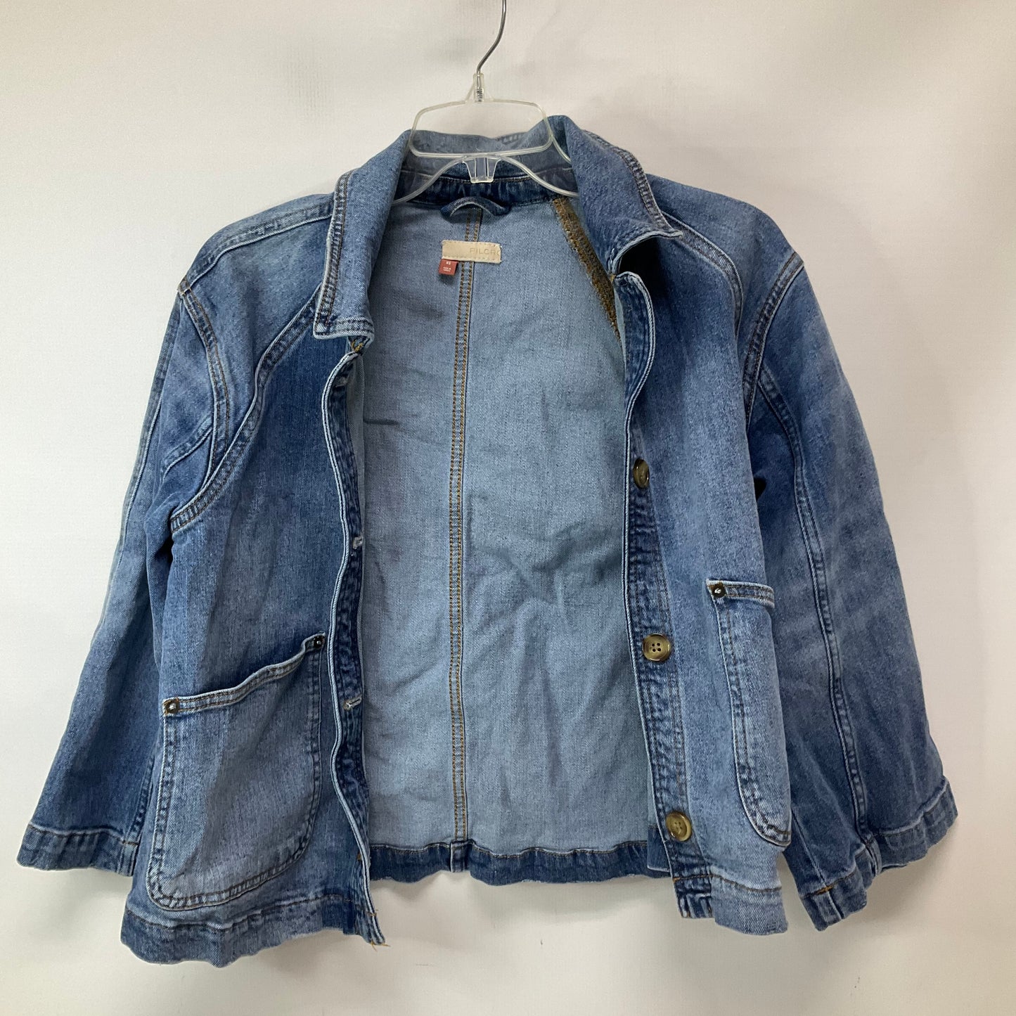 Jacket Denim By Pilcro In Blue Denim, Size: Xs