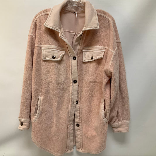 Jacket Shirt By Free People In Pink, Size: S