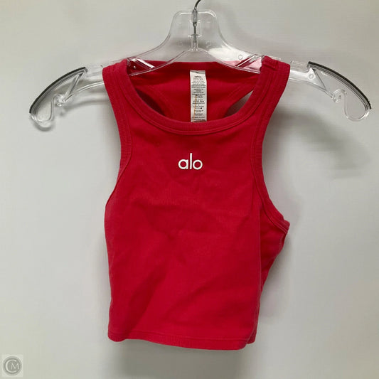 Athletic Tank Top By Alo In Pink, Size: Xxs