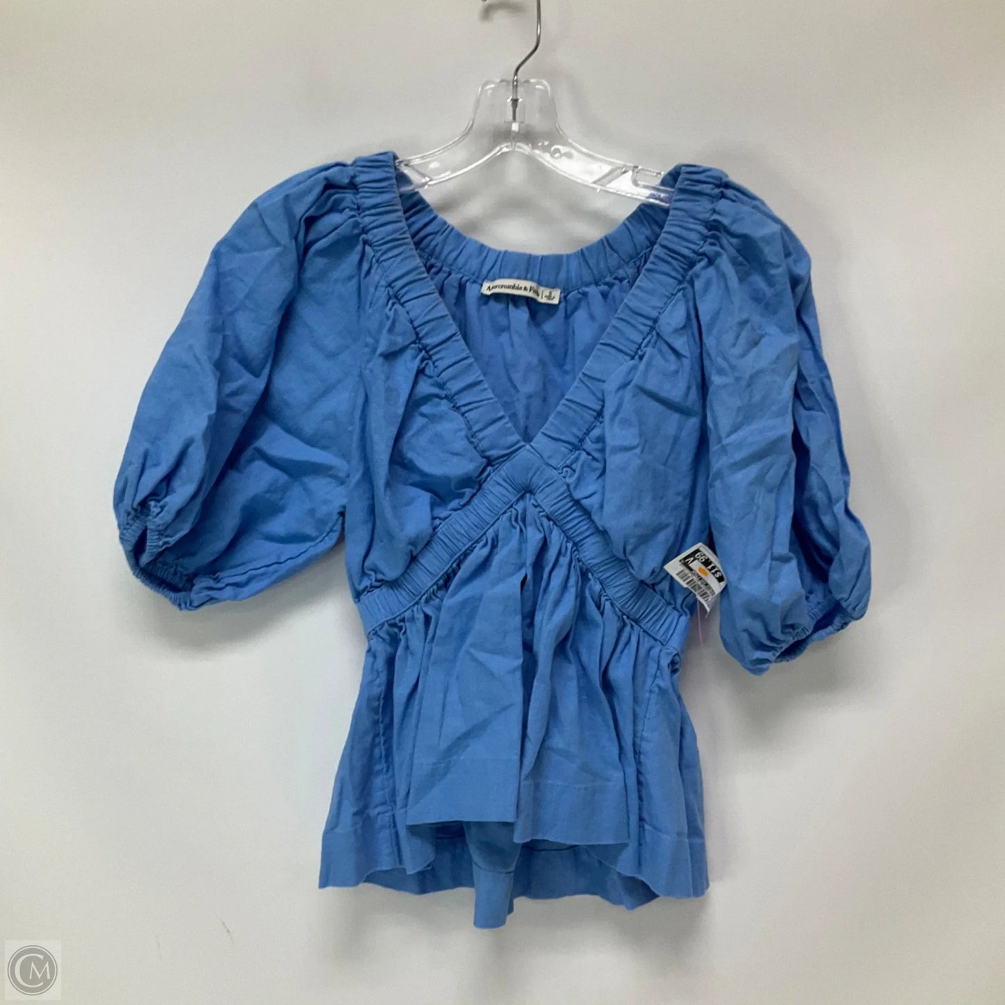Top Short Sleeve By Abercrombie And Fitch In Blue, Size: S