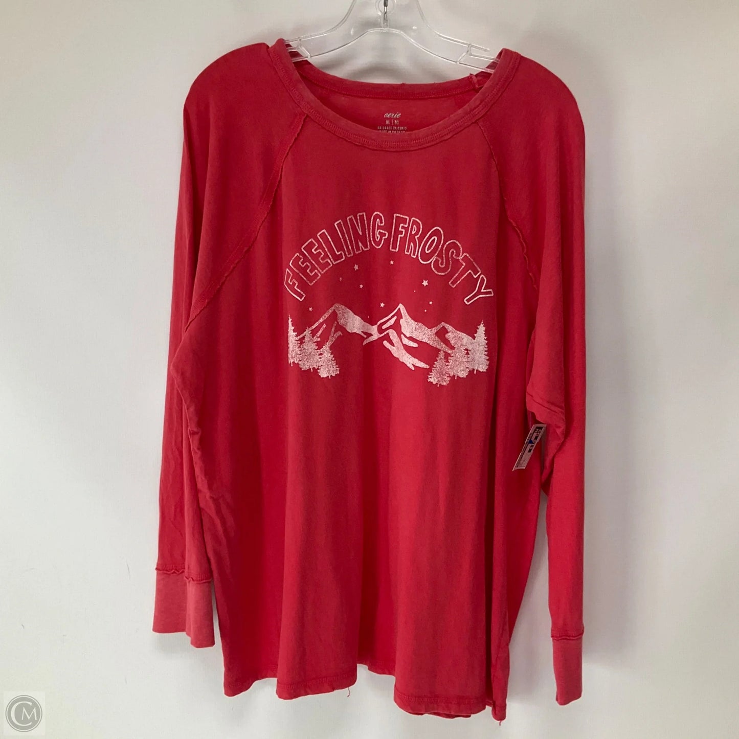 Top Long Sleeve By Aerie In Red, Size: Xl