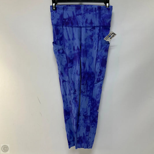 Athletic Leggings By Lululemon In Tie Dye Print, Size: 4