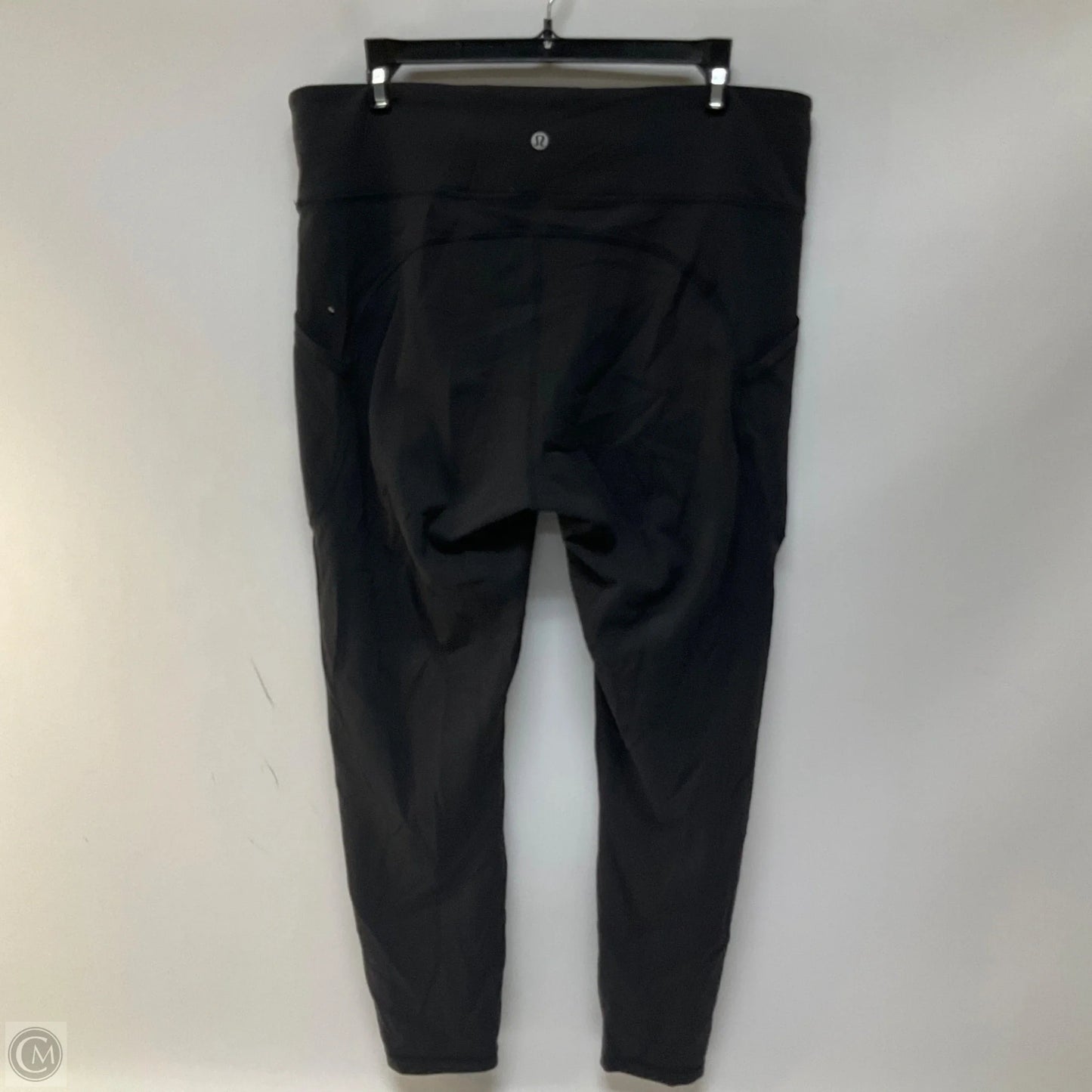 Athletic Leggings By Lululemon In Black & Red, Size: 14