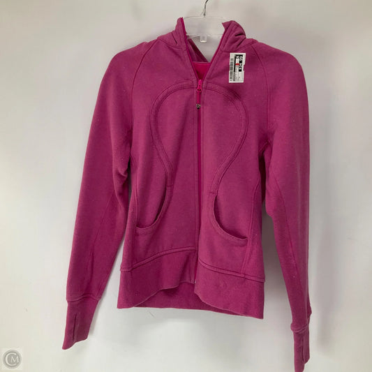 Athletic Jacket By Lululemon In Pink, Size: 8