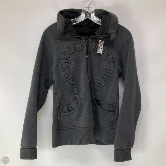 Athletic Jacket By Lululemon In Black, Size: 8