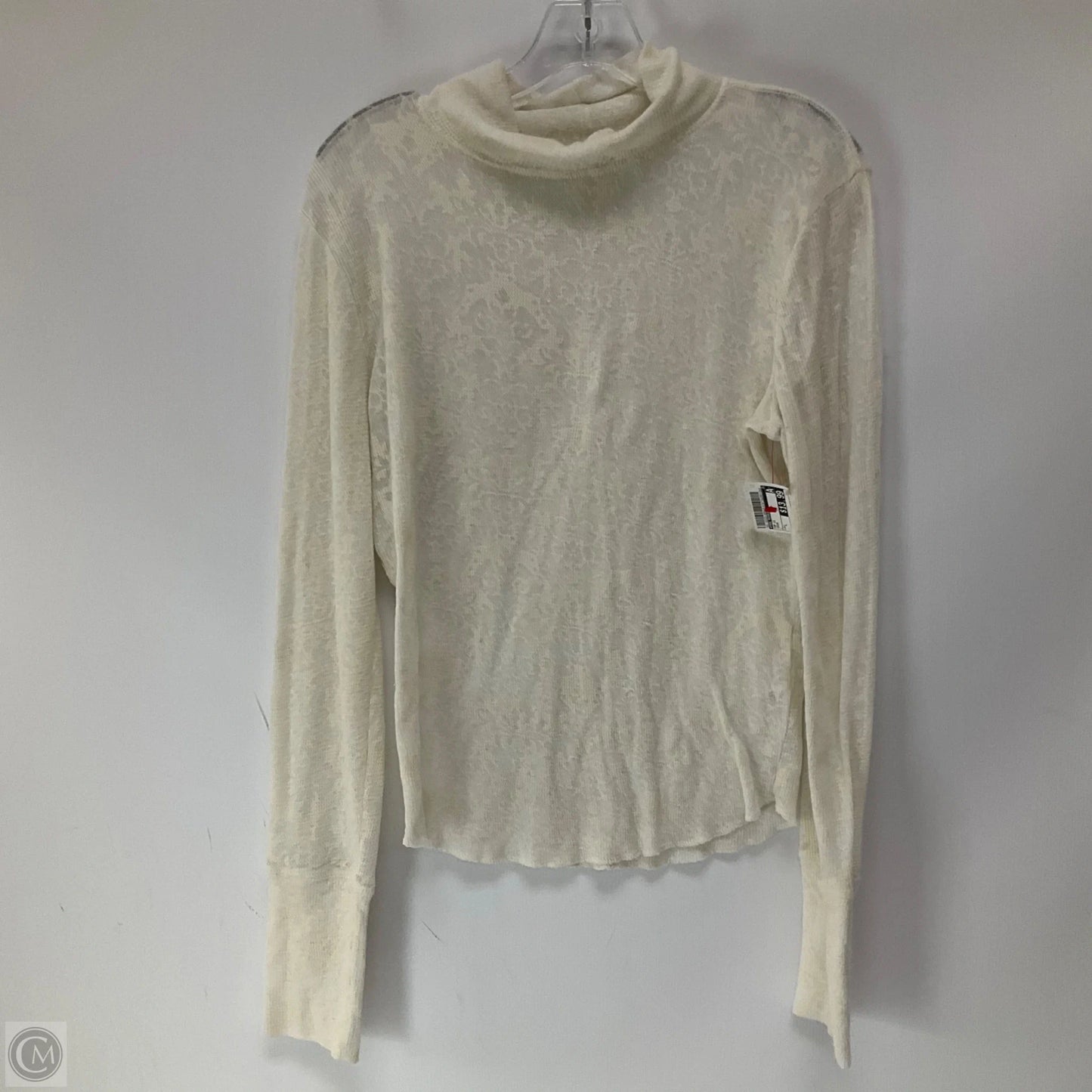 Top Long Sleeve By Free People In Cream, Size: L