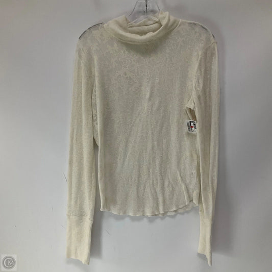 Top Long Sleeve By Free People In Cream, Size: L
